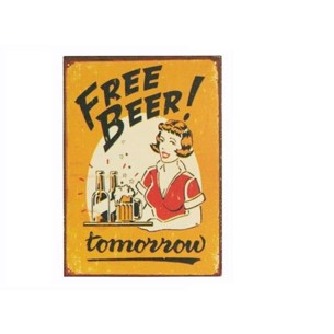 Køleskabsmagnet free beer